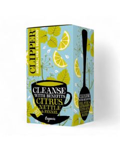 Clipper Cleanse with Benefits Citrus, Nettle & Fennel Tea Organic 20 Bags