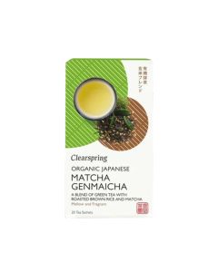 Clearspring Japanese Matcha Genmaicha Tea Organic 20 Bags