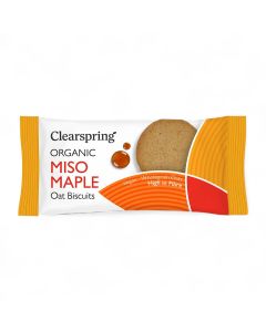 Clearspring Miso Maple Oat Biscuits Organic 40g