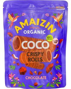 Amaizin Organic Gluten Free Chocolate Coco Crispy Rolls 140g