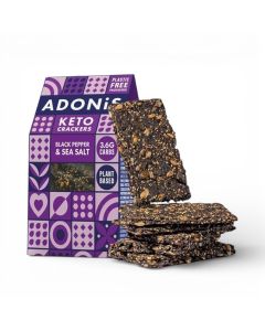 Adonis Black Pepper & Sea Salt Keto Crackers 60g