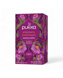 Pukka Tea Elderberry And Echinacea With Elderflower 20 Bags