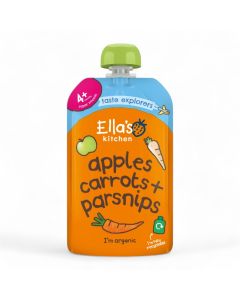 Ella's Kitchen Apples, Carrots & Parsnips Pouch 4+ Months Organic 120g