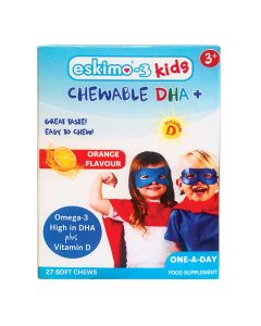 Eskimo-3 Kids Chewable Dha+ Orange Flavour