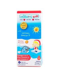 Eskimo Kids Omega-3.6.9 Plus Vetamins D and E Orange 210ml