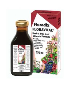 Floravital Liquid iron & vitamins - Yeast & Gluten Free (250ml)