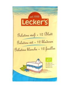 Leckers Organic White Gelatin (12 pcs)