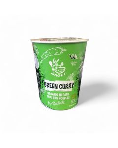 OnOff Green Curry Instant Thai Rice Noodles Soup Pot Organic 75g