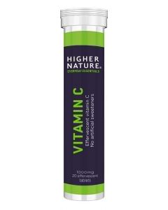 Higher Nature Vitamin C Effervescent Fizzy Vitamin C 1000mg (20 tabs)