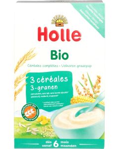 Holle Baby Organic 3 Grain Porridge 6 mths + 250g