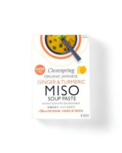 Clearspring Ginger & Turmeric Miso Soup Paste Organic 4 Servings