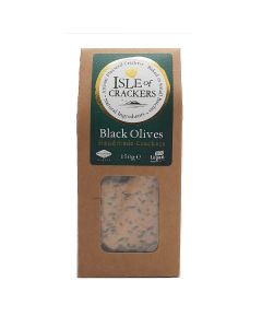 Isle of Crackers Handmade Black Olives Crackers 150g