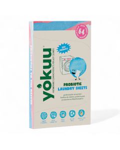 Yokuu Probiotic Laundry Sheets Fragrance Free 64 Washes 