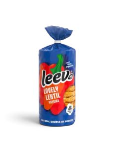 Leev Lovely Lentil Paprika Protein Cakes Organic 117g