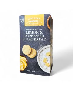 West Cork Biscuit Co. Lemon & Poppyseed Shortbread Biscuits 160g