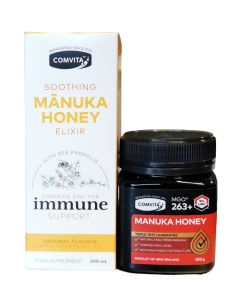 Comvita Manuka Honey Elixir with Propolis 200ml with Free Comvita Manuka Honey