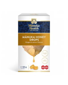 Manuka Health Manuka Honey Drops MG400+ Ginger & Lemon 65g / 15pcs