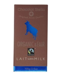 Chocolat Stella Organic, Fair Trade Milk Chocolate (100g)