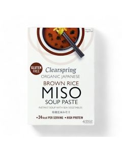 Clearspring Brown Rice Miso Soup Paste with Sea Veg Organic 60g (4x15g)