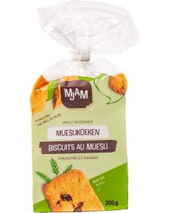 Mjam Organic Spelt Museli Biscuits 200g