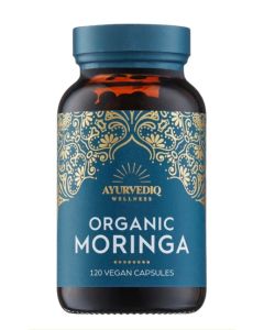 Ayurvediq Wellness Organic Moringa 120 Vegan Caps