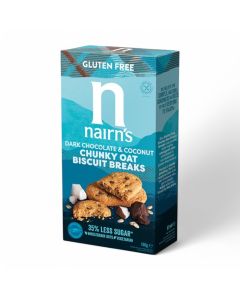 Nairn's Chunky Oat Biscuit Breaks Dark Chocolate & Coconut 160g