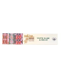 Native Soul White Sage and Cedar Incense Smudge Sticks