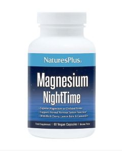 NaturesPlus Magnesium NightTime 60 Vegan Caps