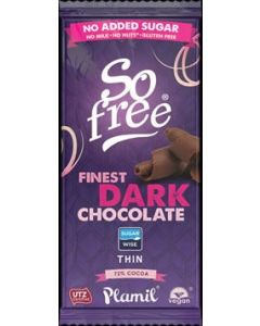 Plamil 'No Added Sugar' Finest Dark Chocolate (100g) 
