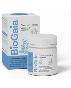 BioGaia Gastrus Lactic Acid Bacteria 30 Chewable Tablets