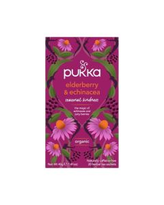 Pukka Tea Elderberry And Echinacea Organic 20 Bags