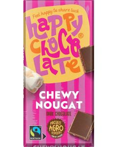  Happy Chocolate Organic Nougat Dark Chocolate100g