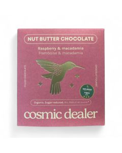 Cosmic Dealer Nut Butter Chocolate Box Raspberry & Macadamia Organic 4pcs / 80g