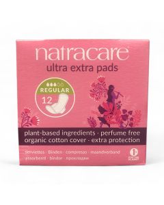 Natracare Ultra Extra Pads Regular12pcs