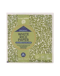 King Soba Organic White Rice Paper 22 Wraps