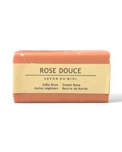 Savon du Midi Rose Douce Sweet Rose Shea Soap Organic 100g