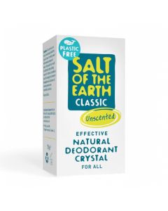 Salt of the Earth Deodorant Crystal Classic Unscented Plastic Free 75g