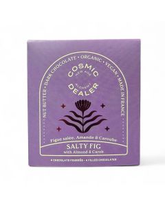 Cosmic Dealer Nut Butter Chocolate Box Salty Fig with Almond & Carob Organic 4pcs / 80g