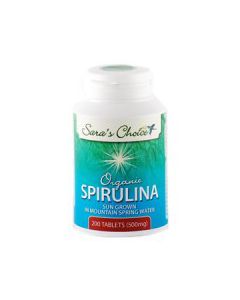 Sara's Choice Organic Spirulina 500mg (200 Tablets) 