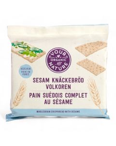 Your Organic Nature Wholegrain Rye & Sesame Crispbread 250g