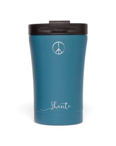 Bodhi Stainless Vacuum Travel Mug 'Shanti' Design Petrol 280ml