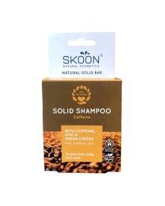 Skoon Natural Solid Shampoo with Caffeine, Zinc and Green Coffee 90g
