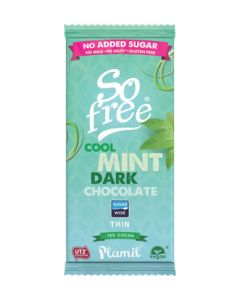 Plamil So Free 'No Added Sugar' Cool Mint Dark Chocolate (100g)
