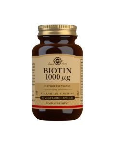 Solgar - Biotin 1000ug (50 Veg Caps)
