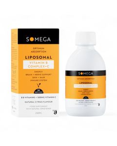 Somega Liposomal Vitamin B-Complex+C (150ml, 30 servings)