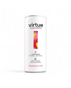 Virtue Yerba Mate Can Strawberry & Lime 250ml