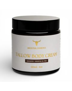 Ancestral Cosmetics Tallow Body Cream Unscented/Essential Oil Free Irish 120ml