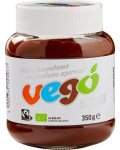 Vego Organic Fair Trade Crunchy Hazelnut Chocolate Spread 350g