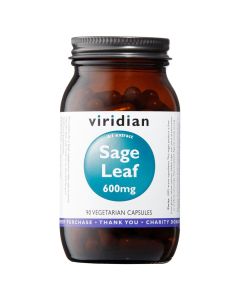 Viridian Sage Leaf 600mg 90 veg caps