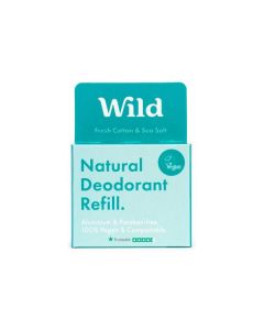 Wild Natural Fresh Cotton & Sea Salt Deodorant REFILL